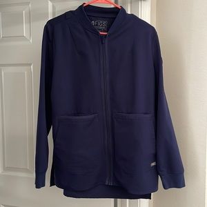 Figs Bellery scrub jacket in navy